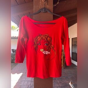 Betseyville Glitter Loverboy 3/4 T-shirt